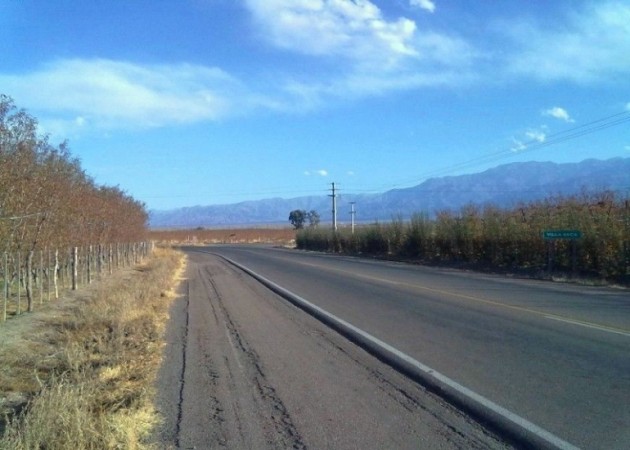 Finca de 41 has. a 2000 mts. del Corredor Productivo, en Tunuyan, Valle de Uco. con pozo y riego por goteo.